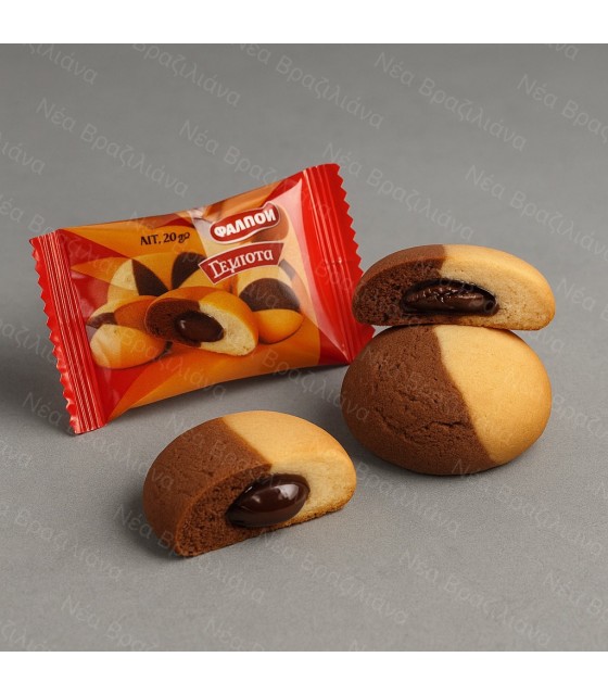 Μπισκότα  Γεμιστά με Κρέμα Κακάο.