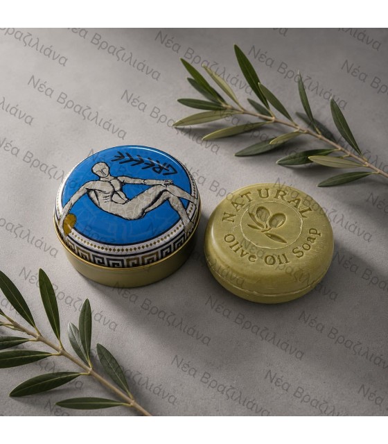 Σαπούνι Ελαιολάδου σε Μεταλλικό Διακοσμητικό Κουτί