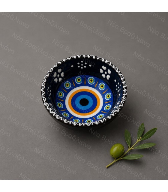 Χειροποίητο Κεραμικό Μπολ mini blue eye