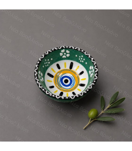 Χειροποίητο Κεραμικό Μπολ mini blue eye