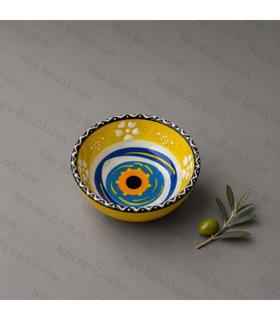 Χειροποίητο Κεραμικό Μπολ mini blue eye