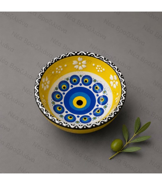 Χειροποίητο Κεραμικό Μπολ mini blue eye