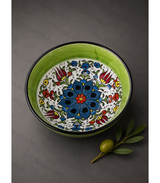 Χειροποίητο Κεραμικό Μπολ Floral