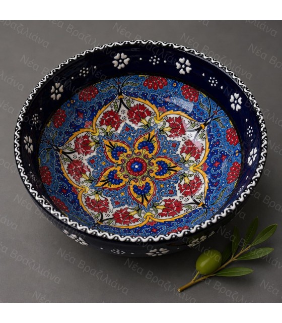 Χειροποίητο Κεραμικό Μπολ Floral