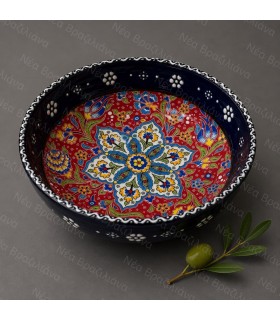 Χειροποίητο Κεραμικό Μπολ Floral