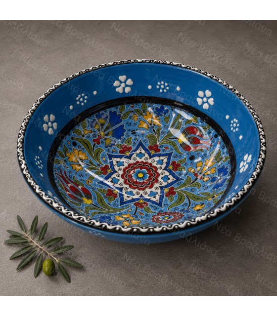 Χειροποίητο Κεραμικό Μπολ Floral