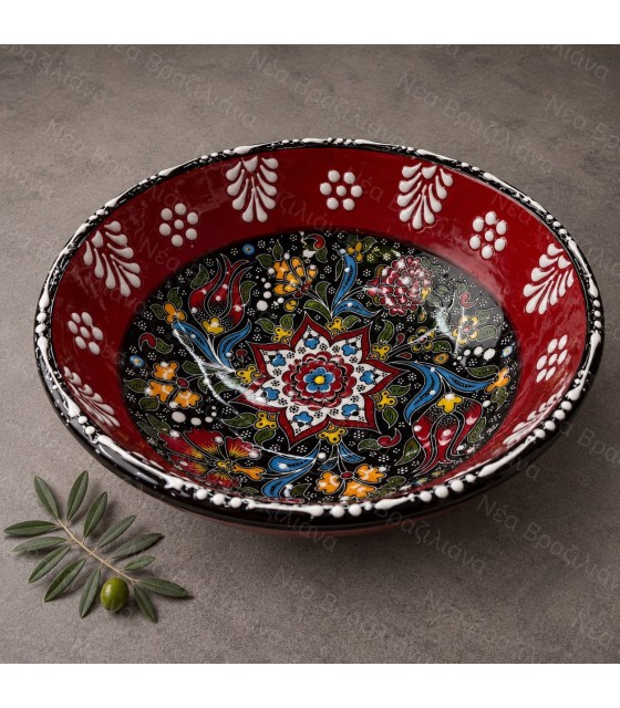 Χειροποίητο Κεραμικό Μπολ Floral