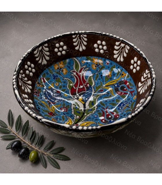 Χειροποίητο Κεραμικό Μπολ Floral