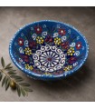 Χειροποίητο Ανάγλυφο Κεραμικό Μπολ Floral