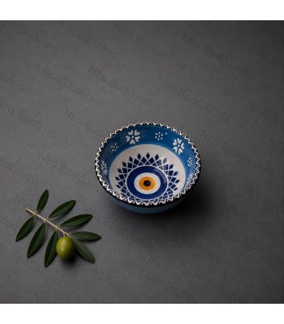Χειροποίητο Κεραμικό Μπολ mini blue eye