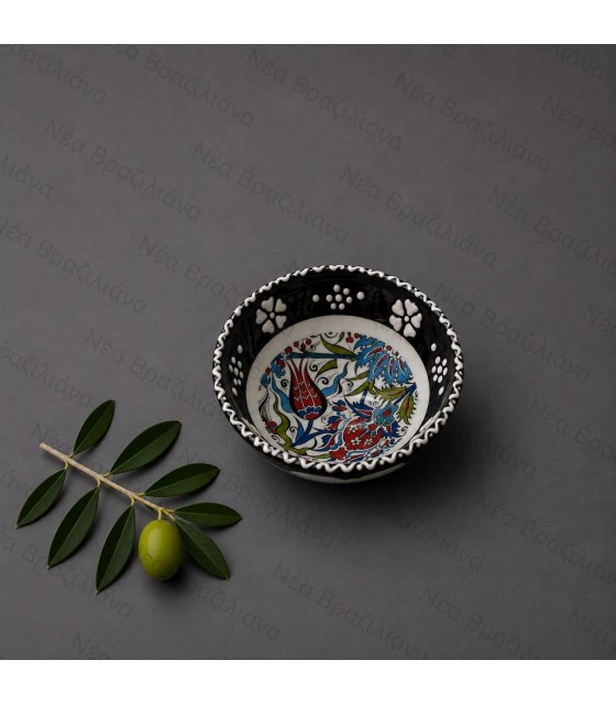 Χειροποίητο Κεραμικό Μπολ mini floral