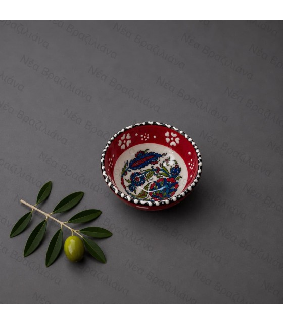 Χειροποίητο Κεραμικό Μπολ mini floral
