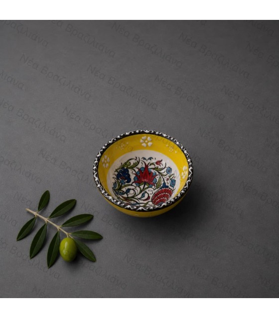 Χειροποίητο Κεραμικό Μπολ mini floral