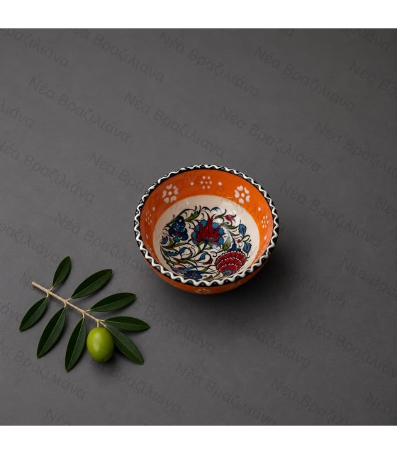 Χειροποίητο Κεραμικό Μπολ mini floral
