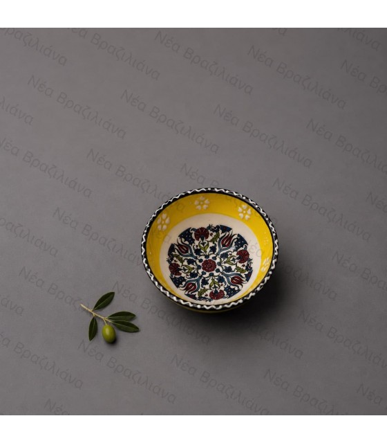 Χειροποίητο Κεραμικό Μπολ mini floral