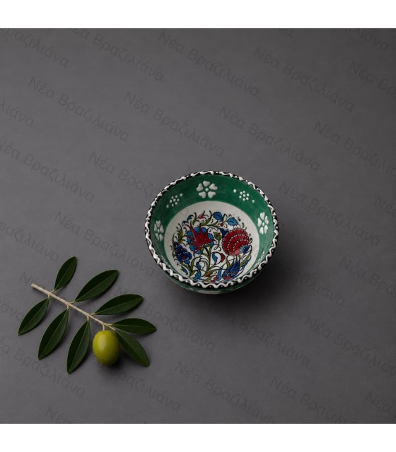 Χειροποίητο Κεραμικό Μπολ mini floral