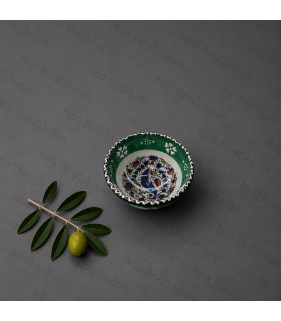Χειροποίητο Κεραμικό Μπολ mini floral