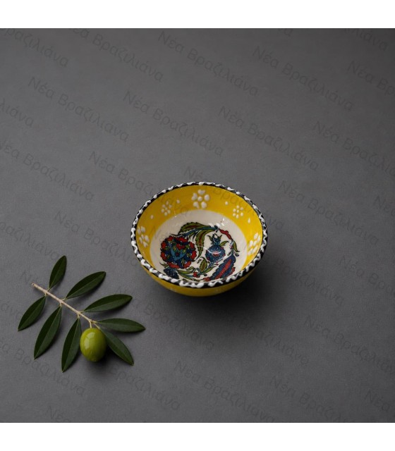 Χειροποίητο Κεραμικό Μπολ mini floral