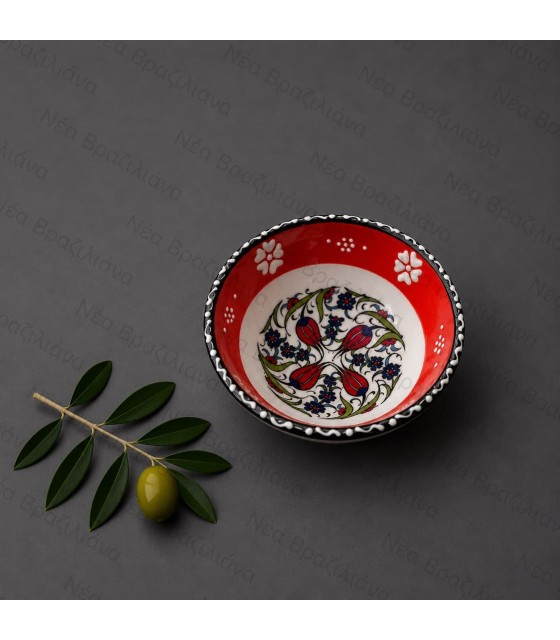 Χειροποίητο Κεραμικό Μπολ mini floral