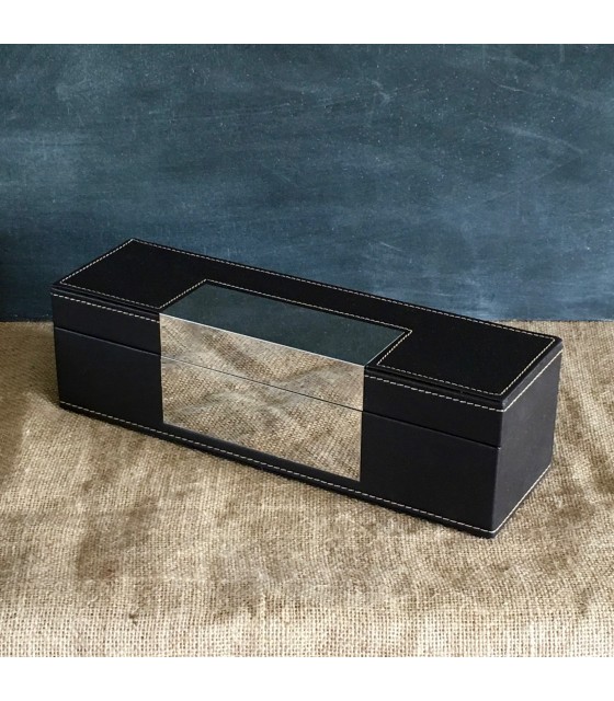 Θήκη κρασίου μονή με καθρέπτη.