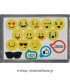 Πλακέτα ζαχαρόπαστας  EMOJIS