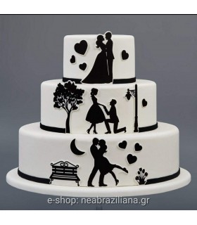 Πλακέτα ζαχαρόπαστας Ζευγάρι