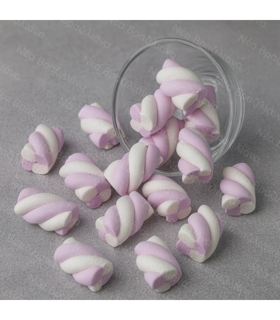 Marshmallow Twist Λευκό-Λιλά