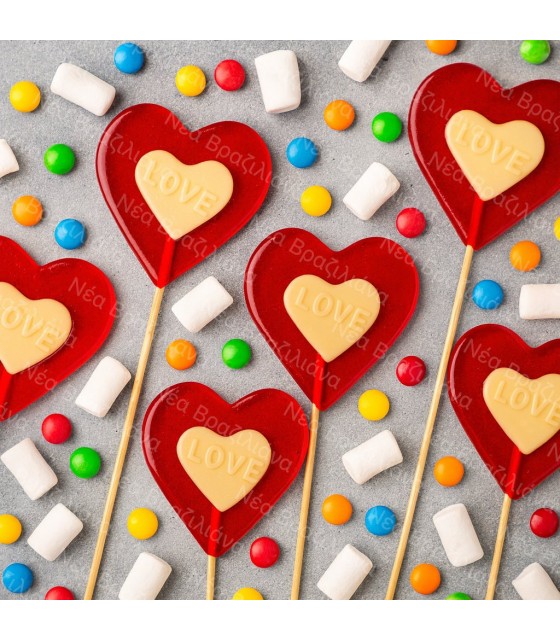 Γλυφιτζούρι Καρδιά Δίχρωμη