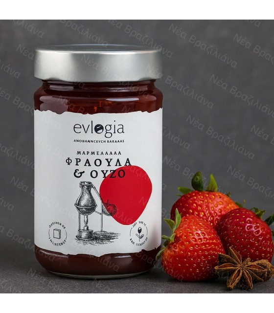 Μαρμελάδα Χωρίς Ζάχαρη Φράουλα & Ούζο