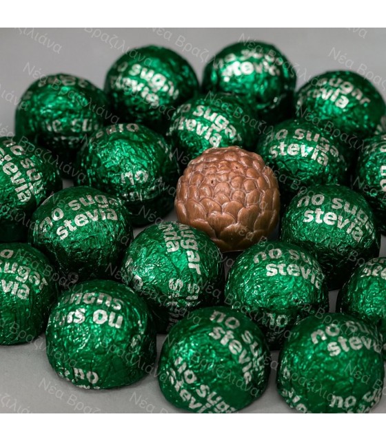 Σοκολατάκια Καμπανάκι με Αλατισμένη Καραμέλα & Στέβια.