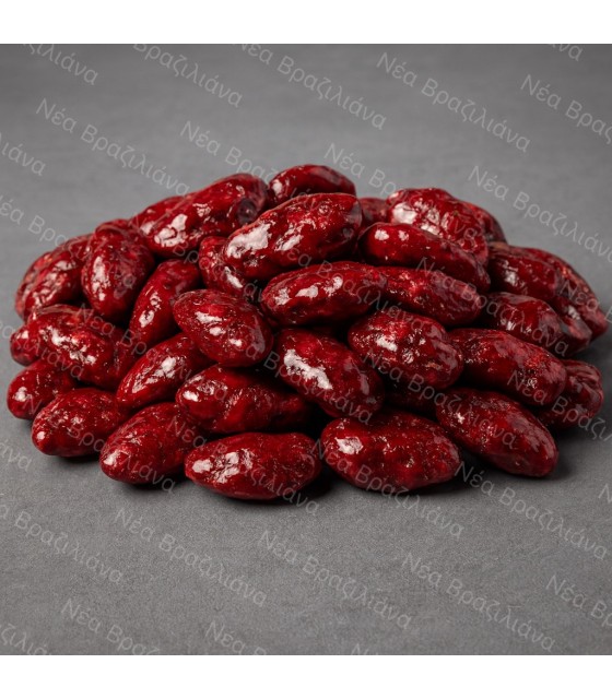 Καραμελωμένα Αμύγδαλα με Βατόμουρο